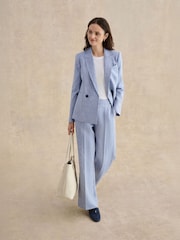 Hobbs Blue Petite Estella Trousers - Image 3 of 5