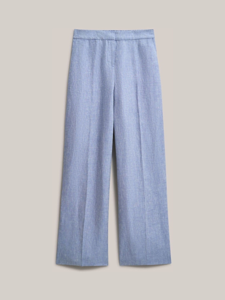 Hobbs Blue Petite Estella Trousers - Image 5 of 5 Hobbs Blue Petite Estella Trousers - Image 5 of 5