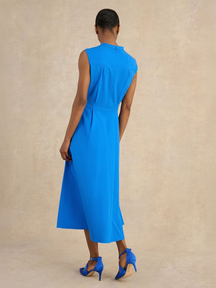 grey ribbed midi dress The Delilah Ribbed Midi Dress