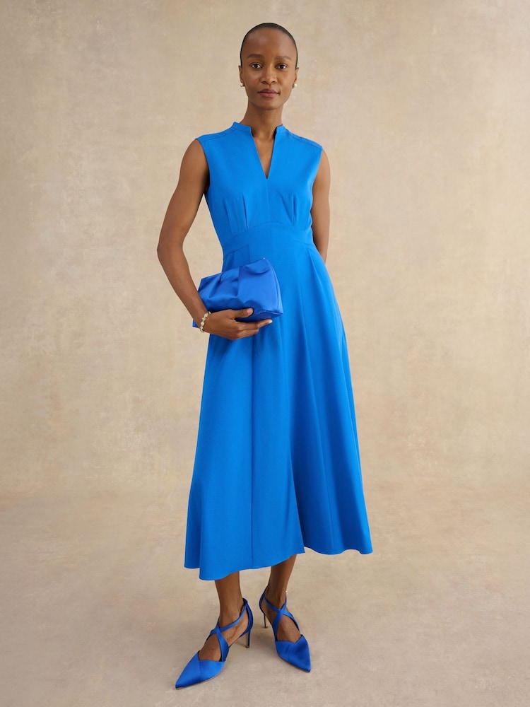 hobbs blue dress Ella Embroidered Dress