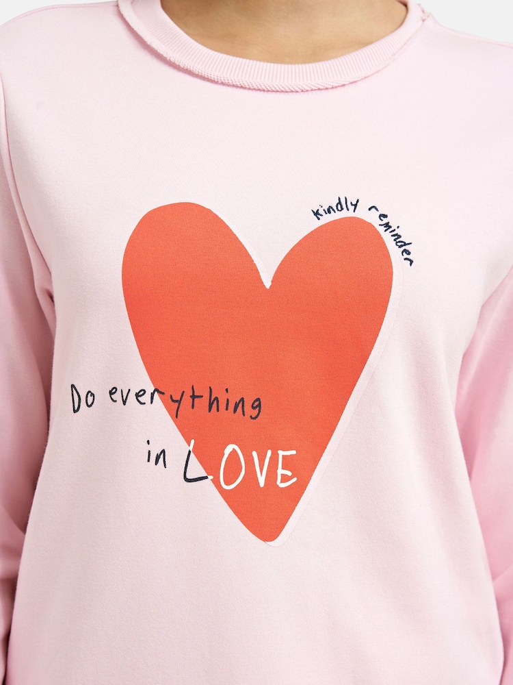 Smith & Soul Pink Regular Fit Slogan Sweatshirt - Image 5 of 5