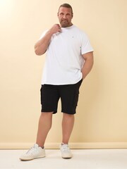 BadRhino Big & Tall Black Stretch Cargo Shorts - Image 1 of 10