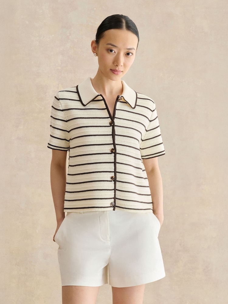 Hobbs Brown Alderton Crochet Shirt - Image 1 of 5 Hobbs Brown Alderton Crochet Shirt - Image 1 of 5