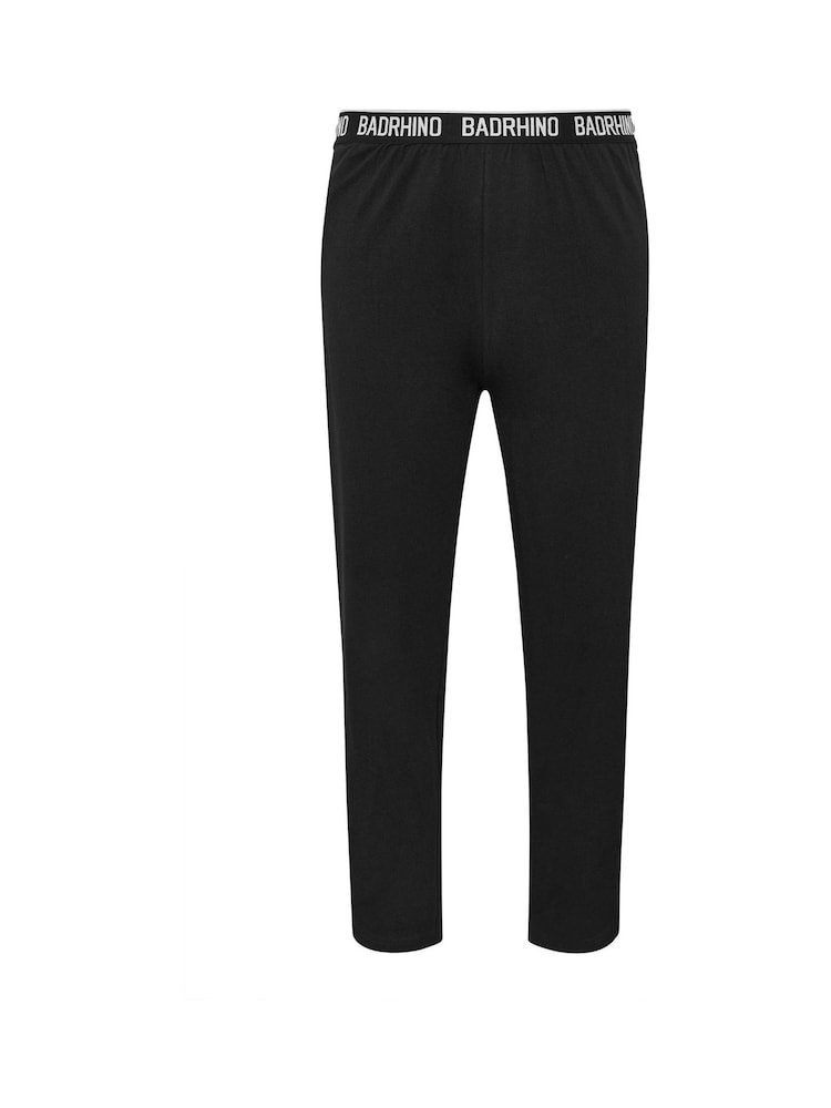 שחור - BadRhino Big & Tall Lounge Trousers 2 Pack - תמונה 7 מתוך 7