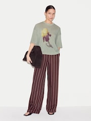 Jigsaw Green Painted Iris Print Jumper - Image 5 of 7