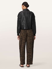 AllSaints Brown Becca Denim Trousers - Image 3 of 5
