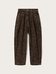 AllSaints Brown Becca Denim Trousers - Image 5 of 5