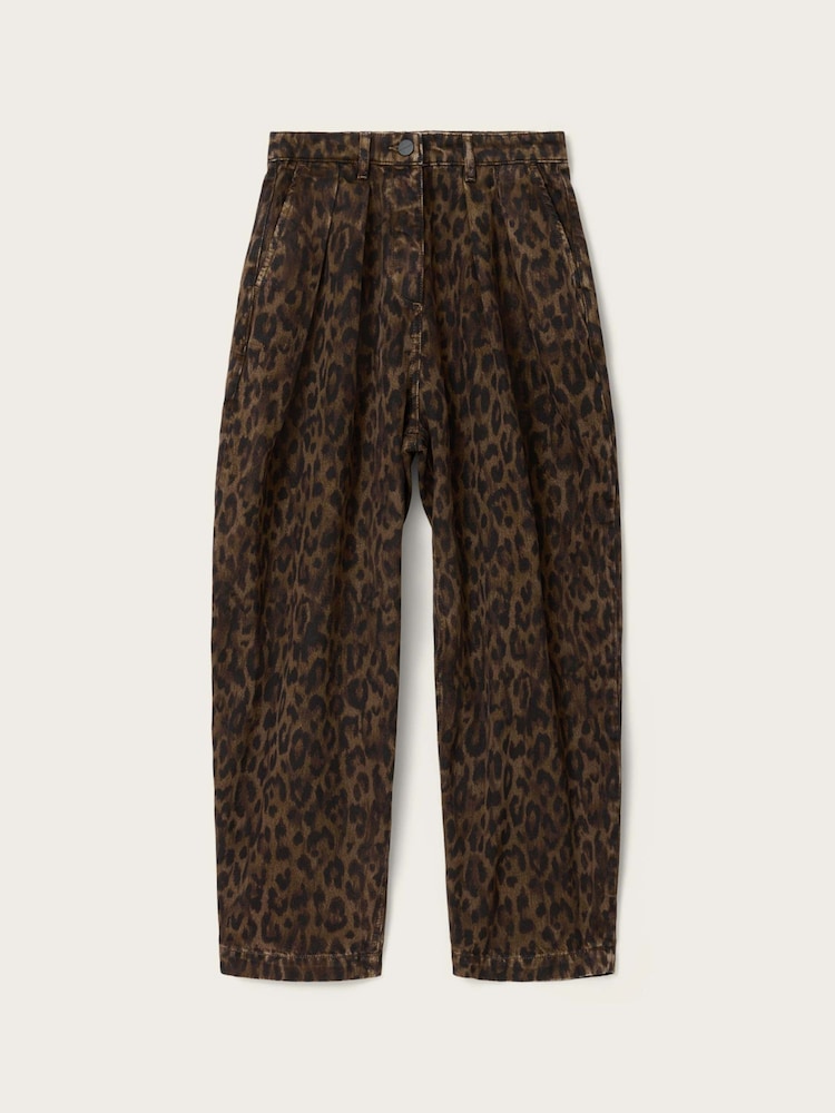AllSaints Brown Becca Denim Trousers - Image 5 of 5