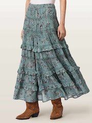 AllSaints Blue Talia Skirt - Image 2 of 7