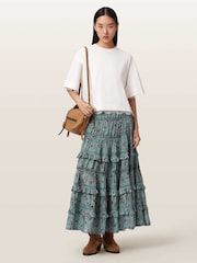 AllSaints Blue Talia Skirt - Image 5 of 7