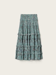 AllSaints Blue Talia Skirt - Image 7 of 7