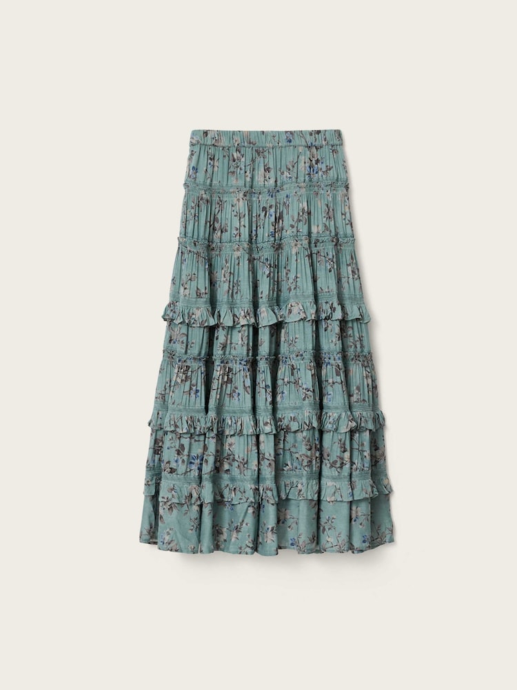 AllSaints Blue Talia Skirt - Image 7 of 7
