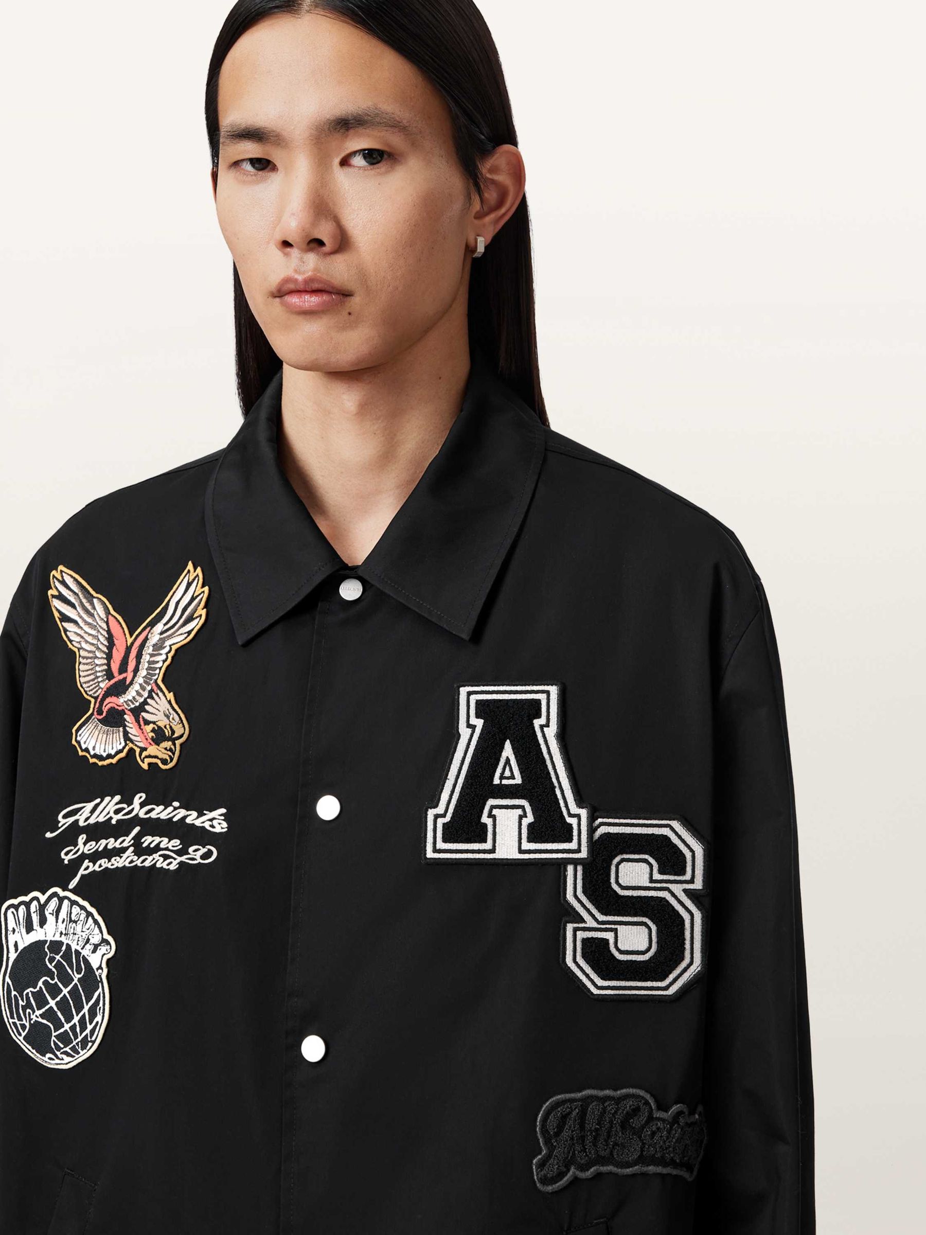 Buy AllSaints Black Soundman Coach Jacket from the Next UK online shop
