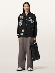AllSaints Black Soundman Coach Jacket - Image 5 of 6