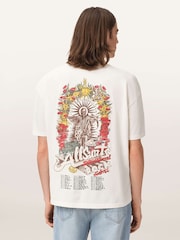 AllSaints White Roque Short Sleeve Crew Neck T-Shirt - Image 5 of 8