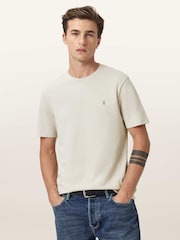 AllSaints Brown Brace Short Sleeve Crew Neck T-Shirt - Image 1 of 6