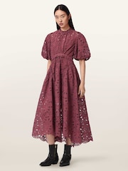 وردي - AllSaints Odette Dress - Image 1 of 6