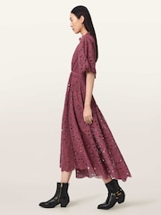 وردي - AllSaints Odette Dress - Image 3 of 6