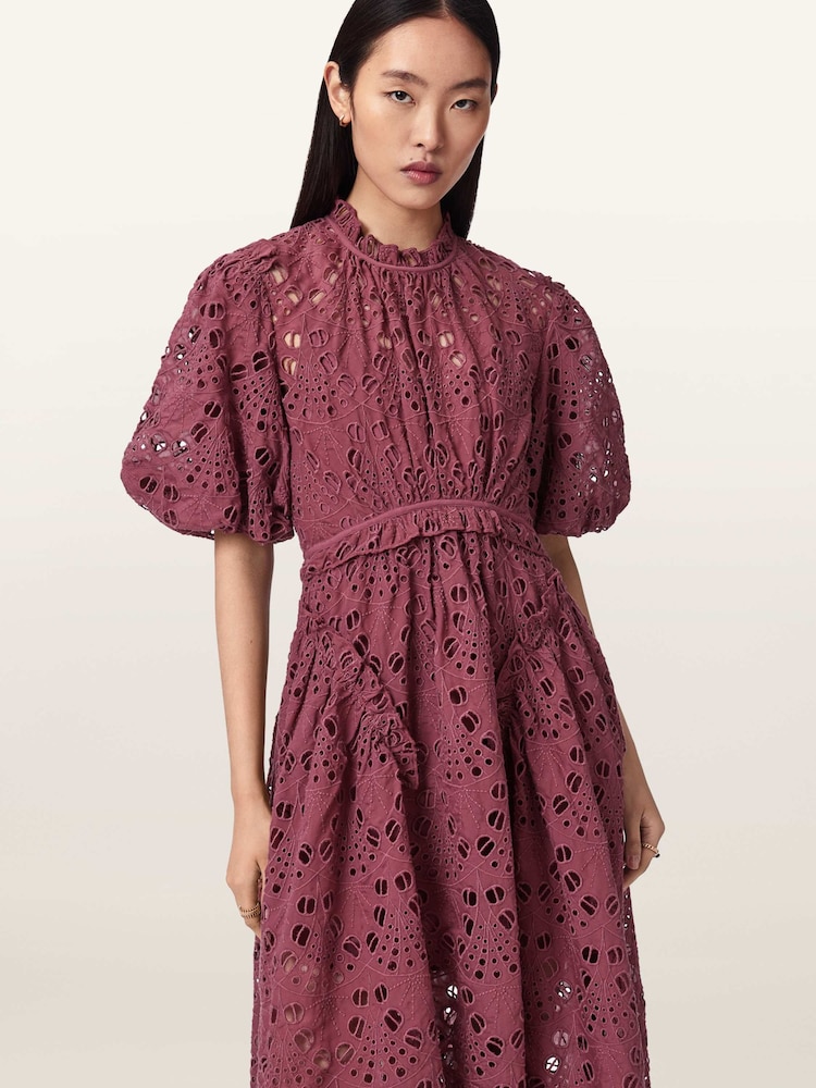 all saints purple dress ALLSAINTS Iva Dress