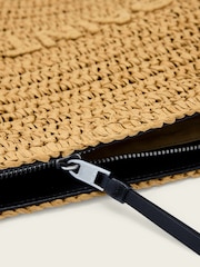 AllSaints Brown Bettina Raffia Bag - Image 2 of 3