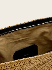 AllSaints Brown Bettina Raffia Bag - Image 3 of 3