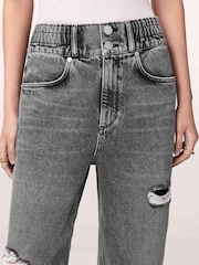 AllSaints Grey Daisy Tapered Jeans - Image 6 of 7