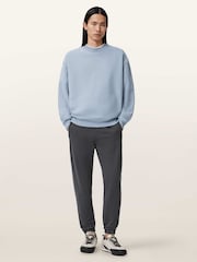 AllSaints Blue Asher Crew Neck Sweat Top - Image 4 of 6