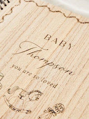 Personalised Baby Shower Wooden Scrapbook - Image 3 of 3