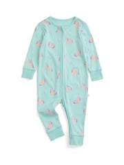 MORI Blue Unicorn Dreams Supersoft Clever Zip Sleepsuit - Image 3 of 3