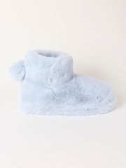 FatFace Farah Light Blue Faux Fur Boot Slipper - Image 1 of 3