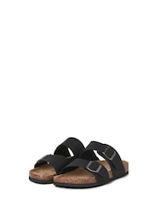 Preto - JACK & JONES Two Strap Suede Sandals - Imagem 3 de 7