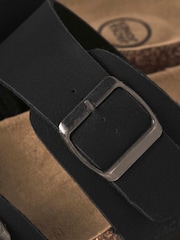Чорний - JACK & JONES Two Strap Suede Sandals - Image 8 of 8