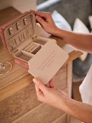 Personalised Velvet Jewellery Box by Made Yours - Image 3 of 5