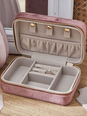 Personalised Velvet Jewellery Box by Made Yours - Image 4 of 5