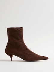River Island Point Kitten Heel Sock Boots - Изображение 1 5