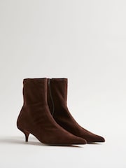 River Island Point Kitten Heel Sock Boots - Изображение 2 5