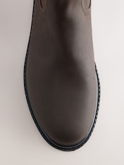 Mink Brown Standard fit Forever Comfort® Side Zip Round Toe Ankle Boots - Image 4 of 5