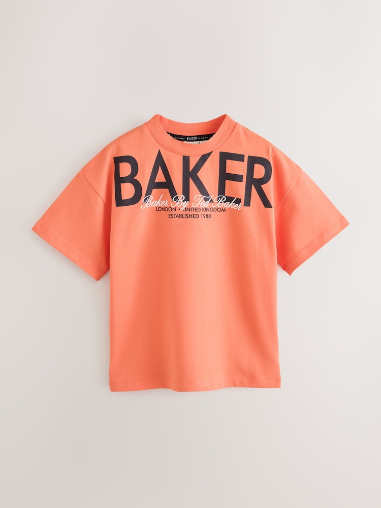 Baker by Ted Baker Oversized Graphic T-Shirt - Image 1 of 6
