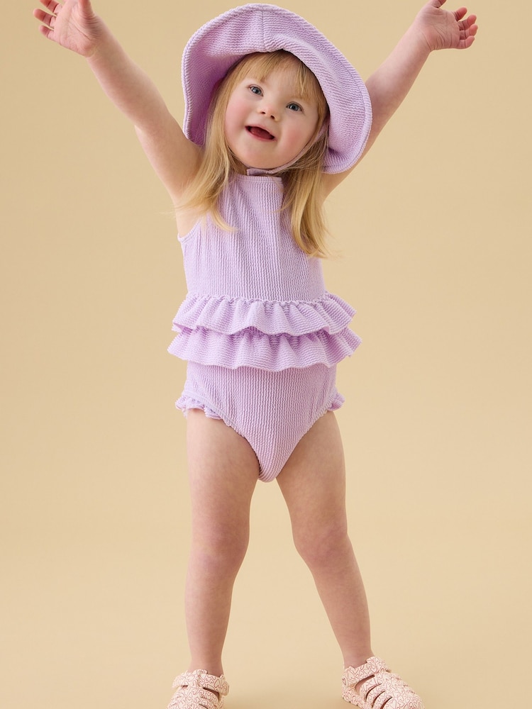 MORI Purple Frill Purple Swimsuit - Image 2 of 5
