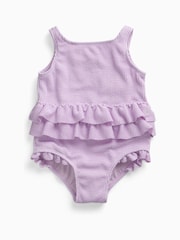 MORI Purple Frill Purple Swimsuit - Image 4 of 5