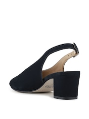 Jones Bootmaker Navy Nubuck Sonnet Mary Janes Leather Shoes - Image 3 of 5