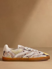 Russell & Bromley Snake Print Northflete Laceup Shoes - Image 2 of 7