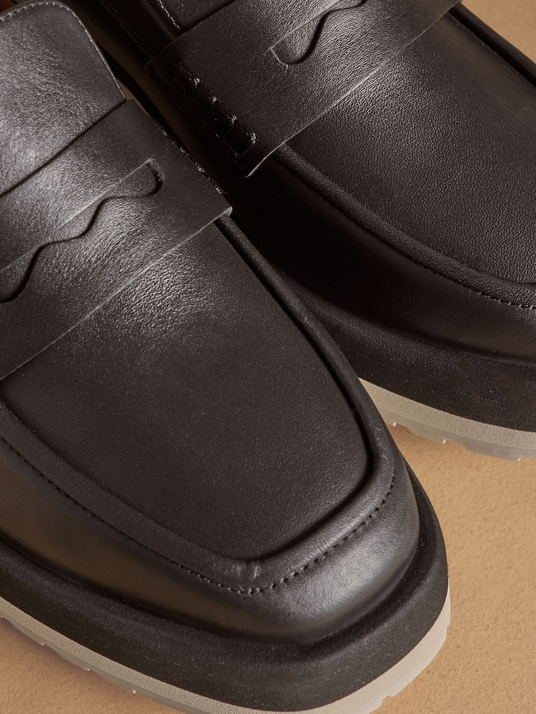 Negru - Russell & Bromley Blakelow Flatform Loafers - Imaginea 7 din 7