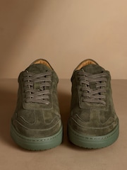 Russell & Bromley Olive Green Suede Radcliffe Shoes - Image 3 of 6