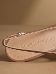 Russell & Bromley Blush Pink Hillcliffe Slingback High Heeled Courts - Image 5 of 7