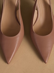 Russell & Bromley Blush Pink Hillcliffe Slingback High Heeled Courts - Image 7 of 7