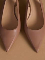Roz pastel - Russell & Bromley Hillcliffe Slingback Mid Court Shoes - Imaginea 4 din 7