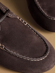 Russell & Bromley Dark Brown Somerford Loafers - Image 5 of 7