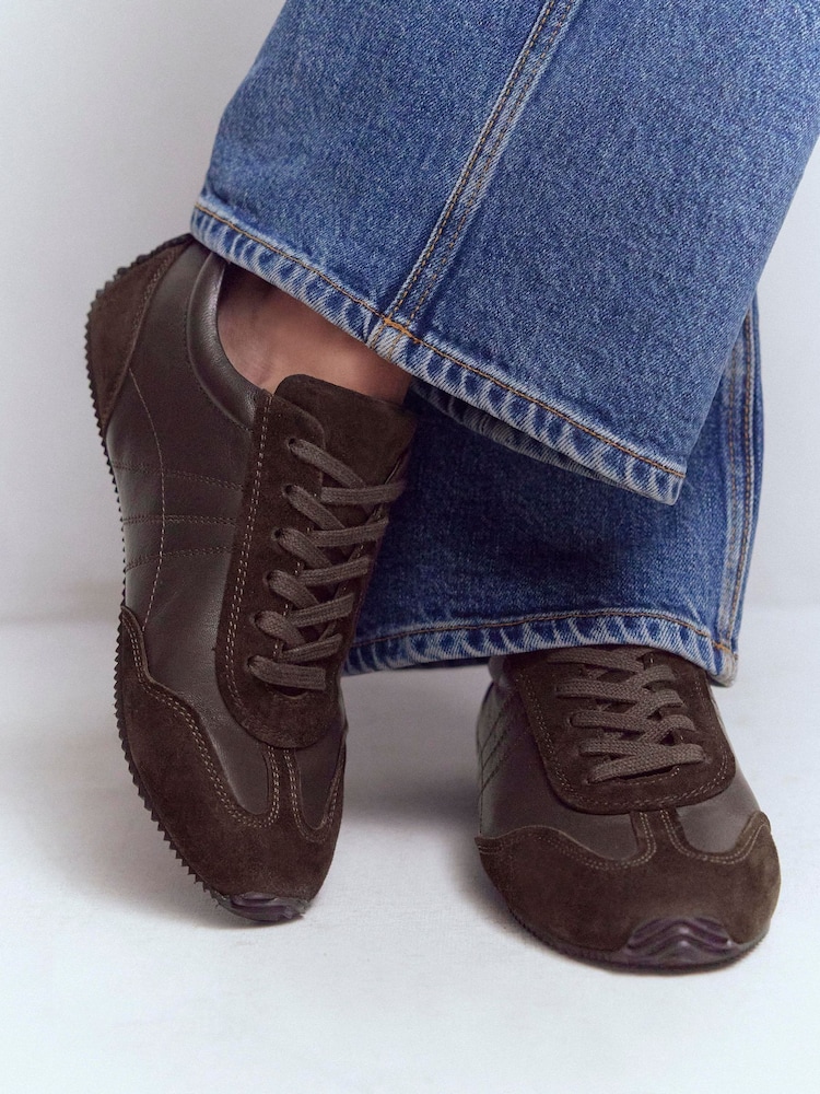 Boden Brown Delphine Slim Sole Trainers - Image 1 of 5