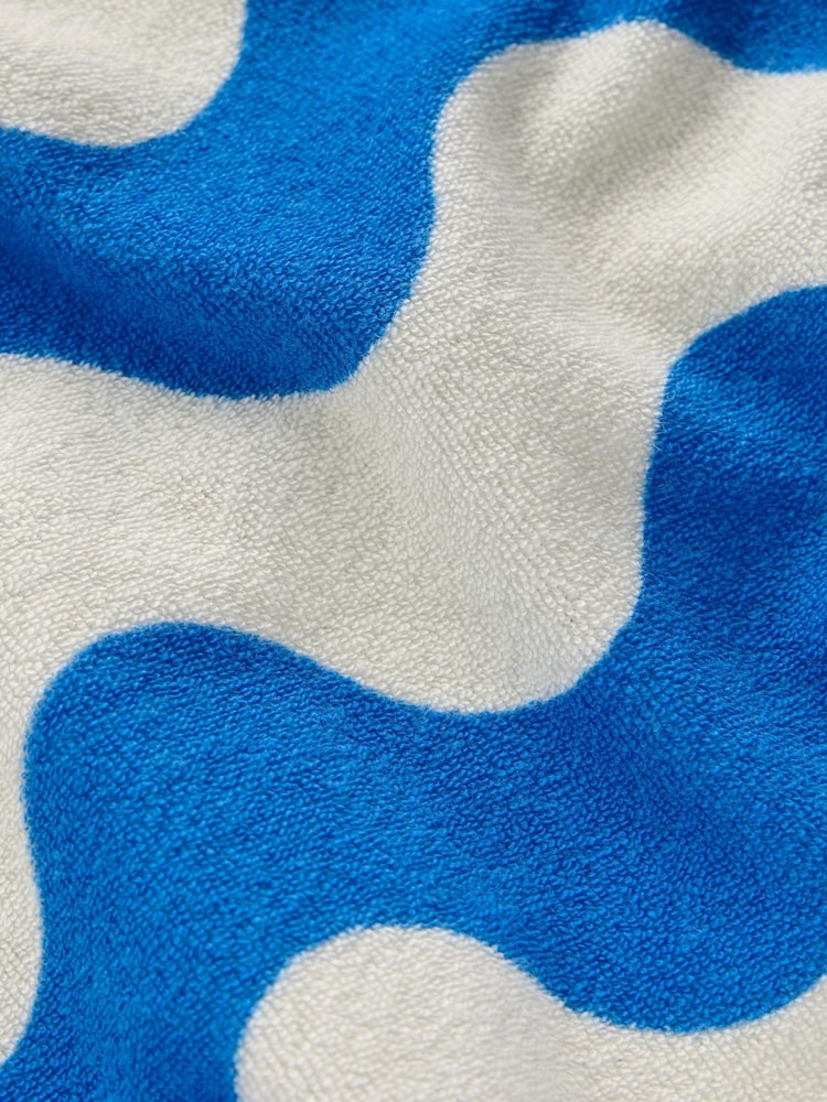 Boden Blue Dropped Shoulder Towelling Top - Image 3 of 3